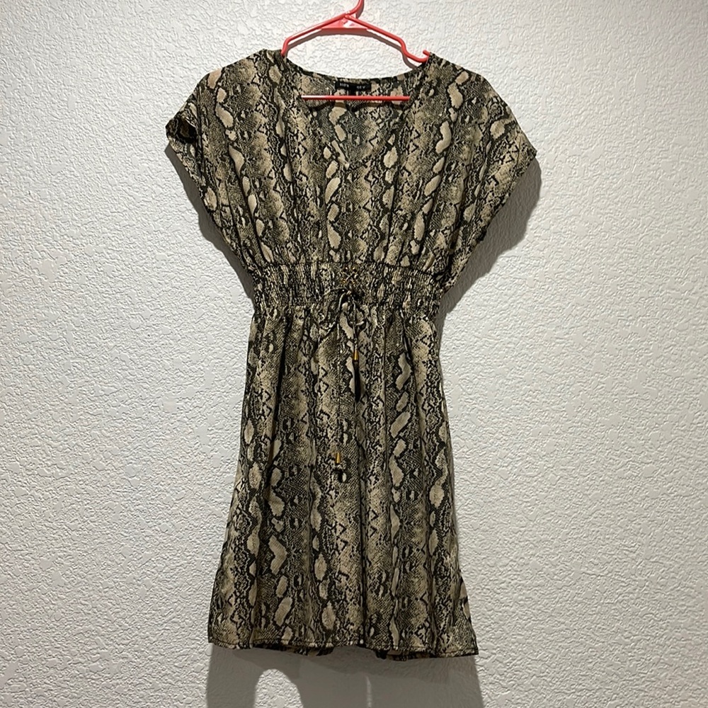 Snake print dress